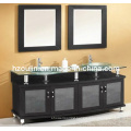 Double Sink Glass Bathroom Vanity (BA-1129)